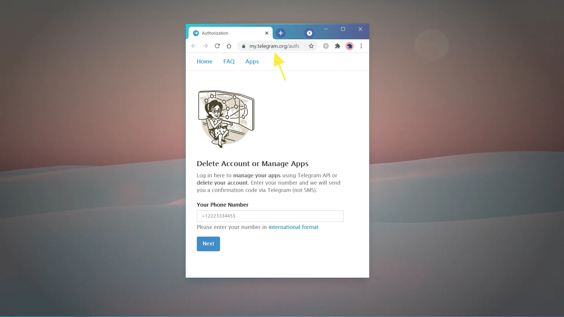 怎样注销Telegram 账号？
